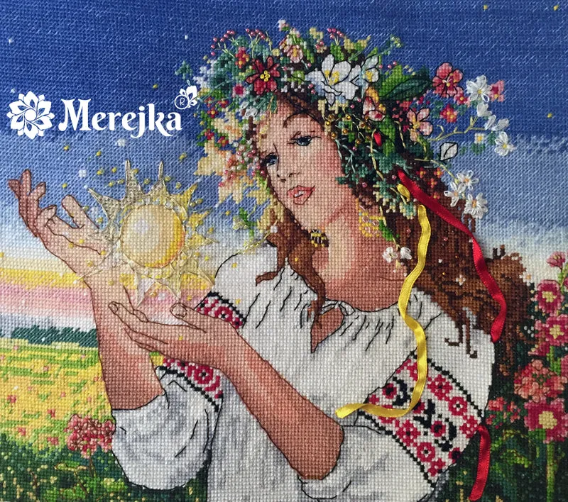 Merejka Dawn borduurpakket 26,5x23 vrouw