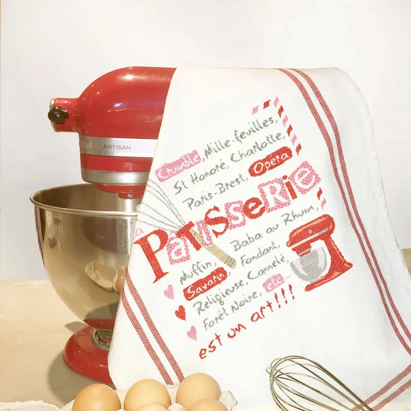 LiliPoints Patisserie borduurpatroon kruissteek taart