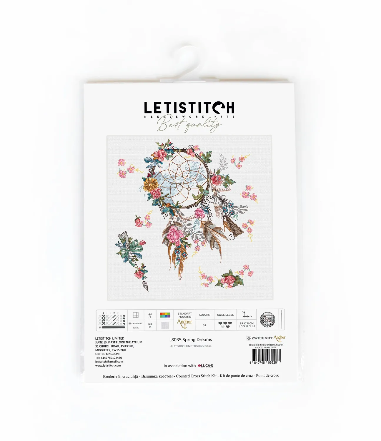 Leti Stitch L8035 Spring Dreams kruissteekpakket kralen