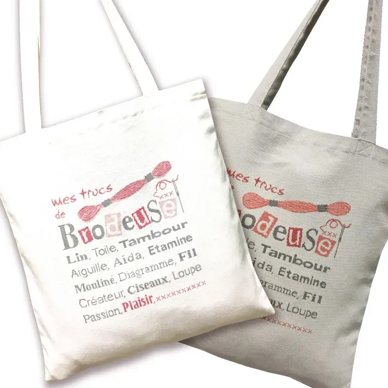 LiliPoints Brodeuses Bag borduurpatroon kruissteek 2 versies