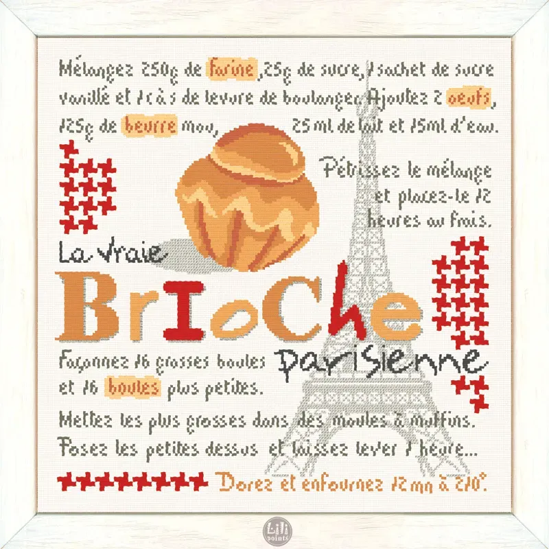 LiliPoints G054 Parisian brioche kruissteekpatroon