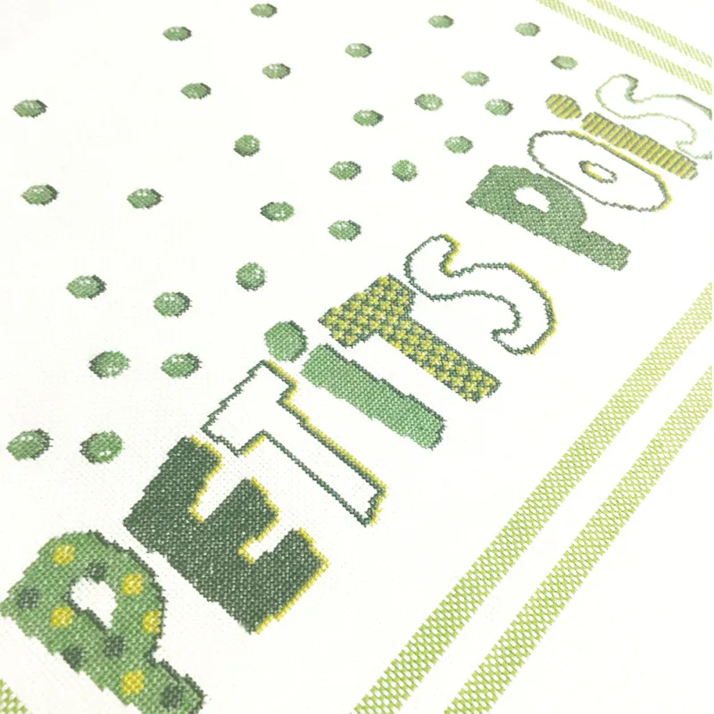 LiliPoints Peas borduurpatroon erwten 219 x 258