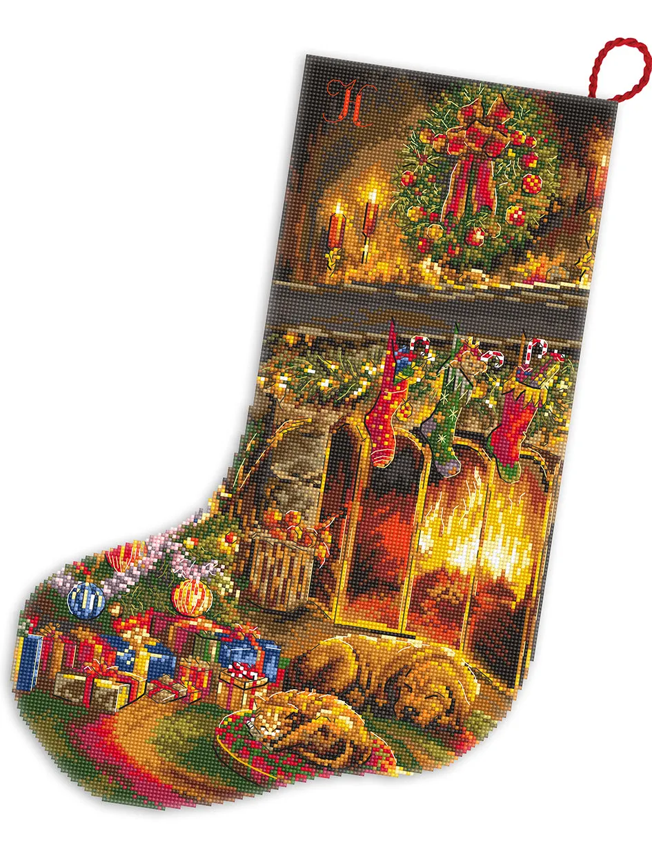 Leti Stitch Christmas Eve Stocking telpatroon PDF
