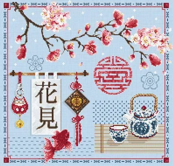 Madame la Fée Hanami borduurpakket 184x187