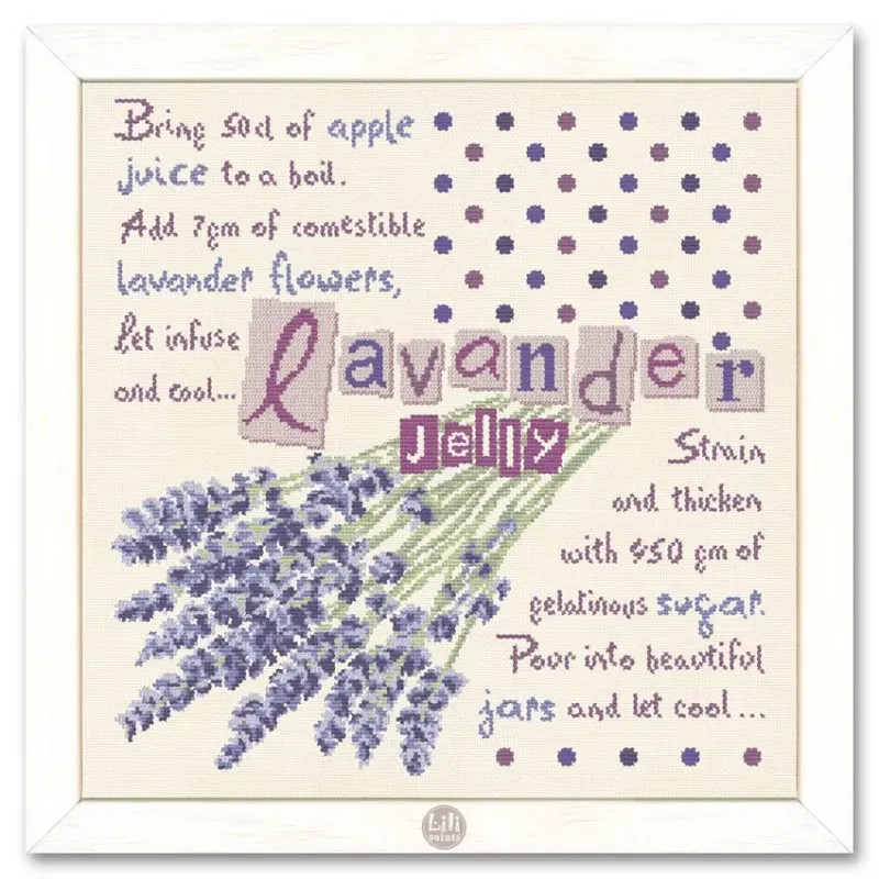 LiliPoints Lavender Jelly kruissteekpatroon lavendel