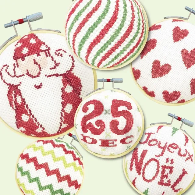 LiliPoints Christmas Ornaments 3 borduurpatroon kerst