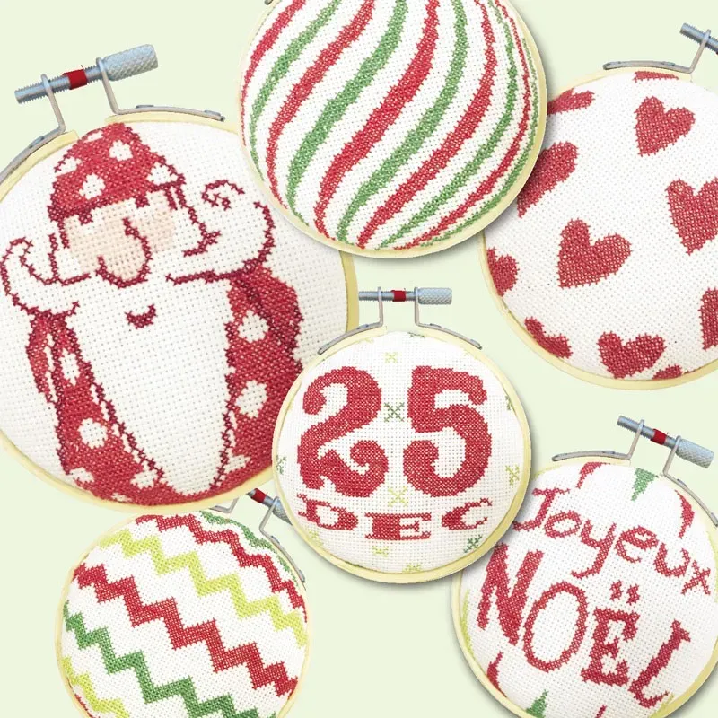 LiliPoints Christmas Ornaments 3 borduurpatroon kerst
