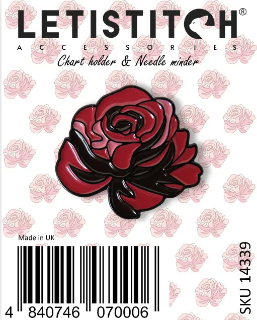 Leti Stitch 14340 Rose naaldmagneet patroonhouder 25mm