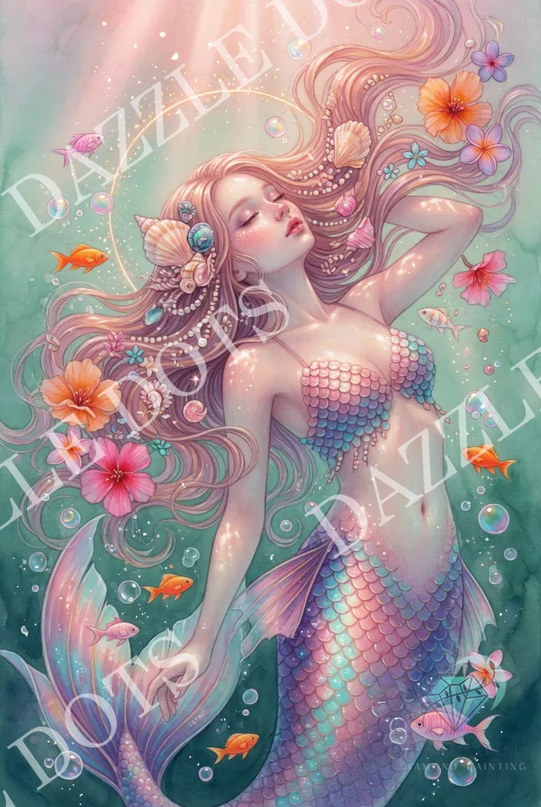 Leti Stitch Dazzle Dots FDS-6005 Mystic Ocean Beauty diamond painting
