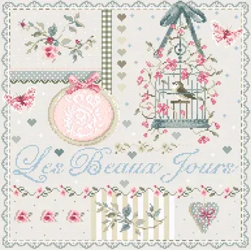 Madame la Fée Les Beaux Jours borduurpakket 191x191 lente