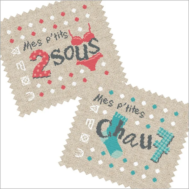 LiliPoints Sox and Underwear Box kruissteekpatroon duo