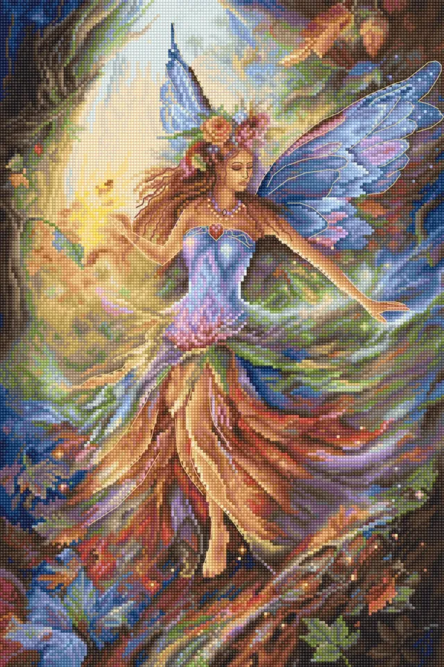 Leti Stitch L8100 Faerie Fee borduurpakket 24x37 cm fantasy