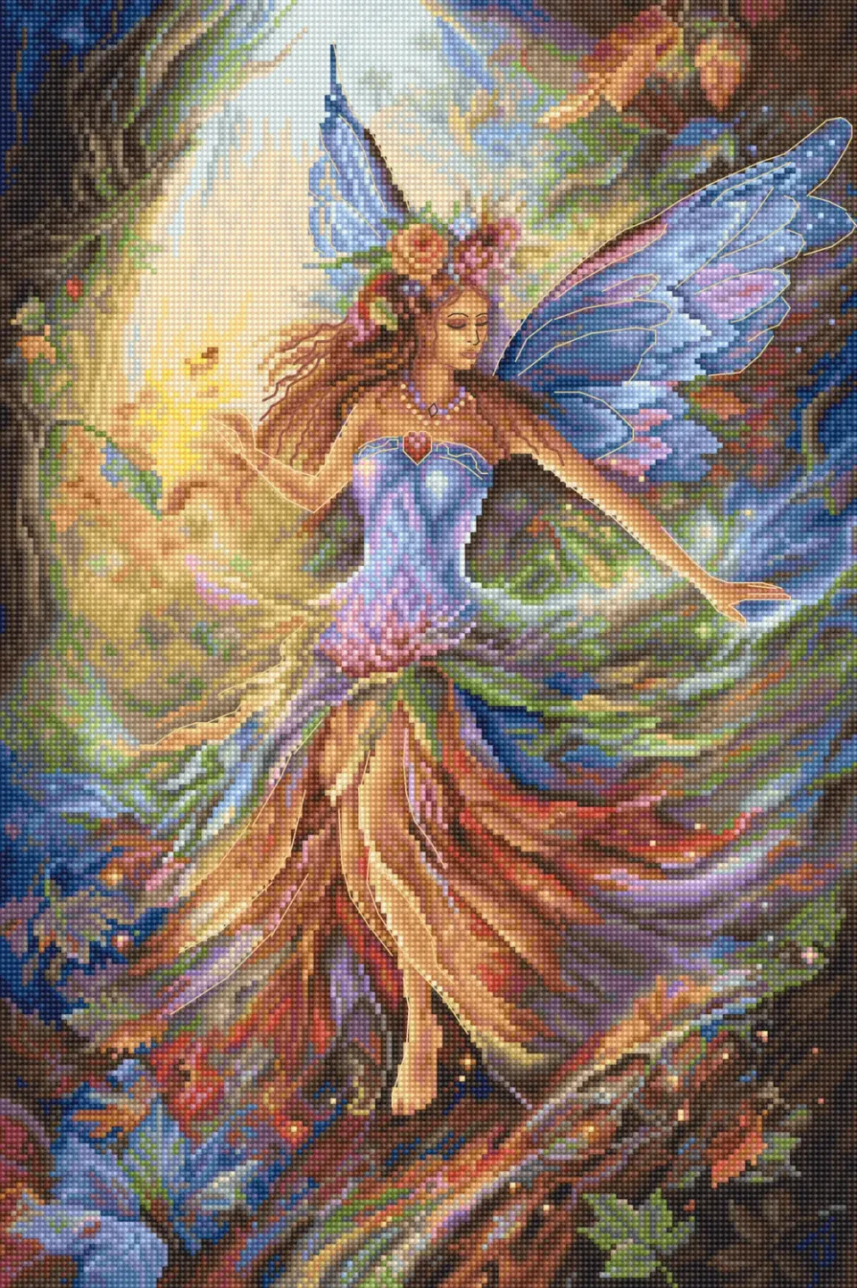 Leti Stitch L8100 Faerie Fee borduurpakket 24x37 cm fantasy