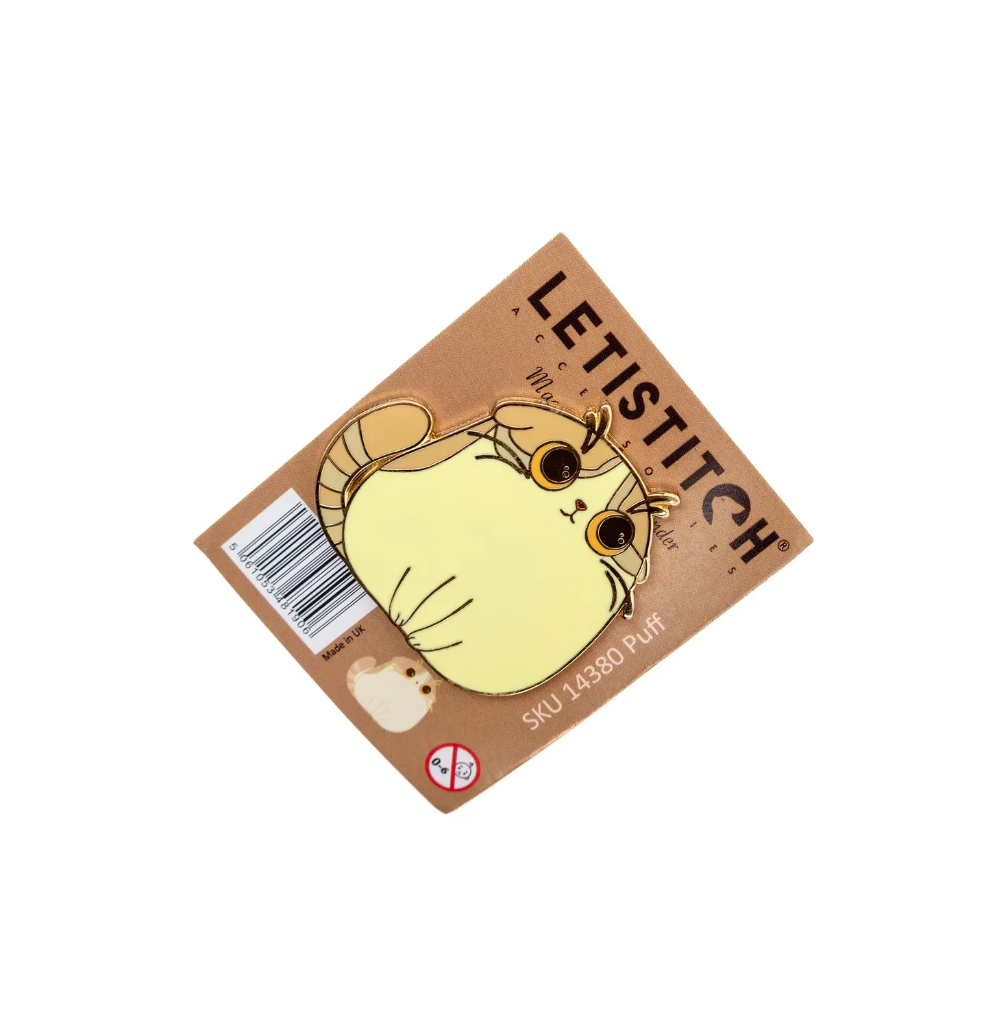 Leti Stitch Puff Kitten 14380 naaldmagneet kat 35 mm