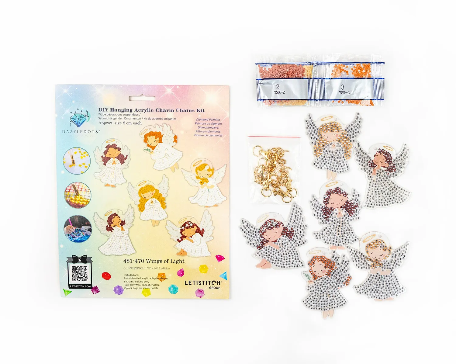 Leti Stitch Wings of Light hangers diamond painting 6 stuks