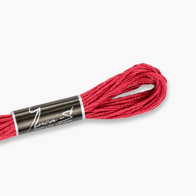 Leti Stitch Luca-S 42 DMC 3831 borduurgaren 8m katoen grijsgroen