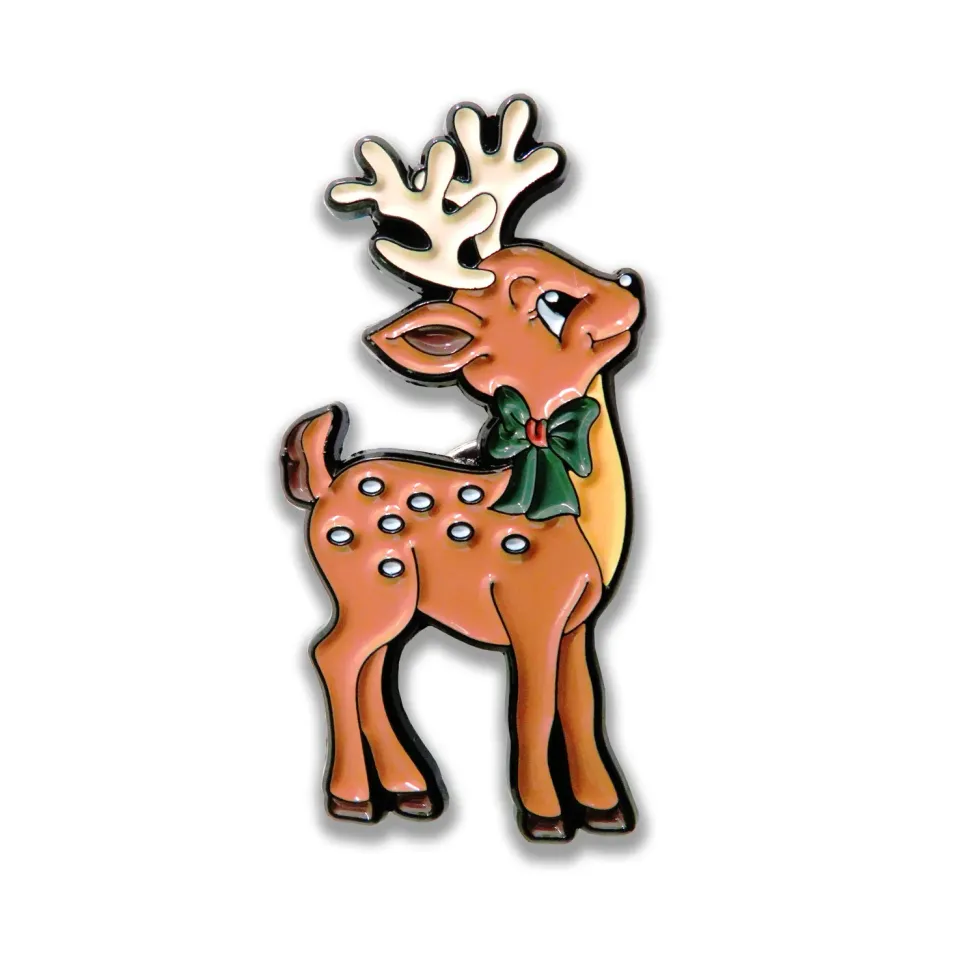 Leti Stitch O Deer 14355 needle minder emaille kerst