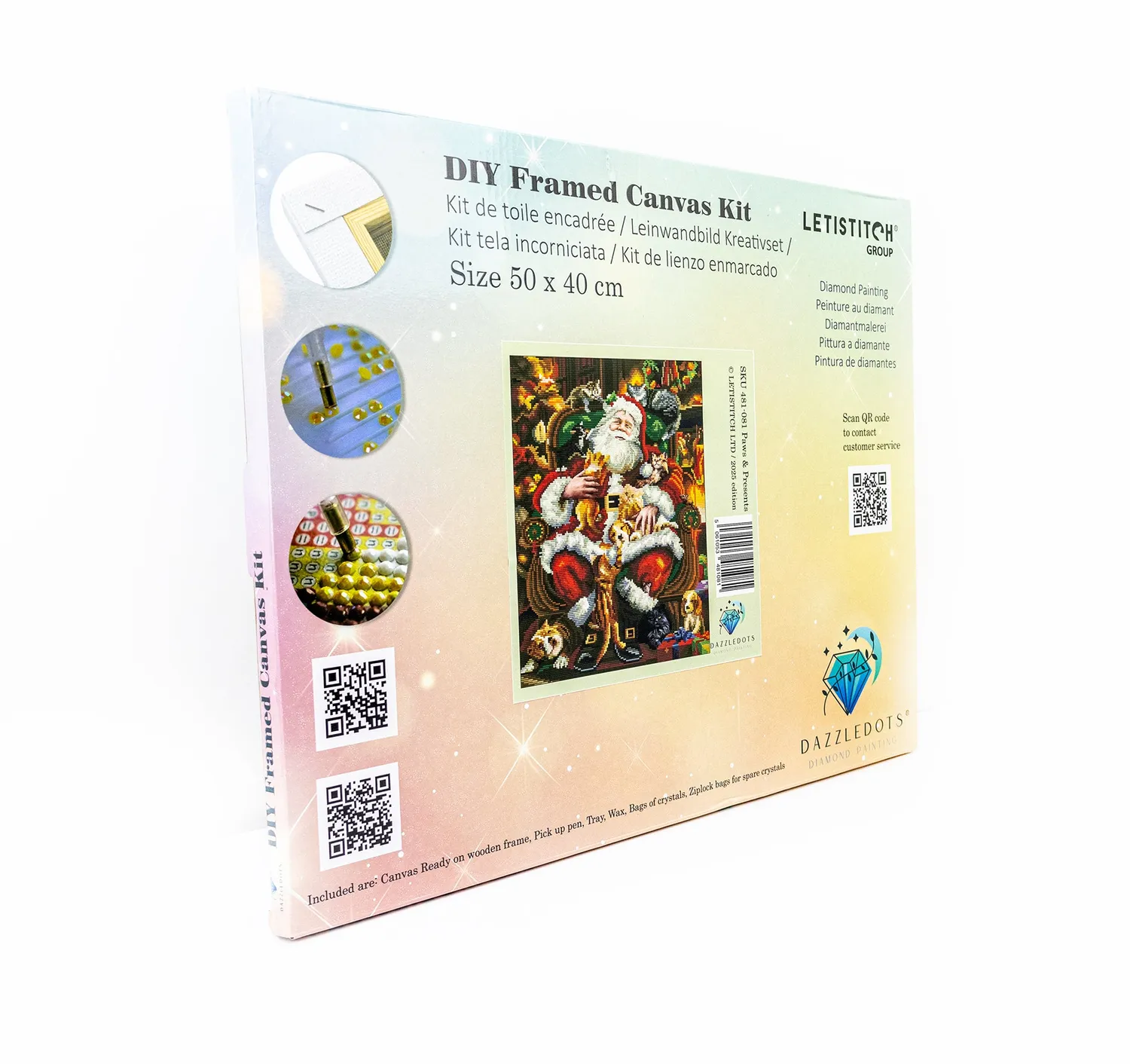 Dazzle Dots 481-081 diamond painting kerst 40x50 lijst