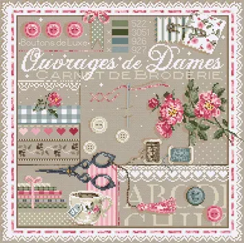 Madame la Fée Ouvrages de Dames borduurpakket compleet DMC