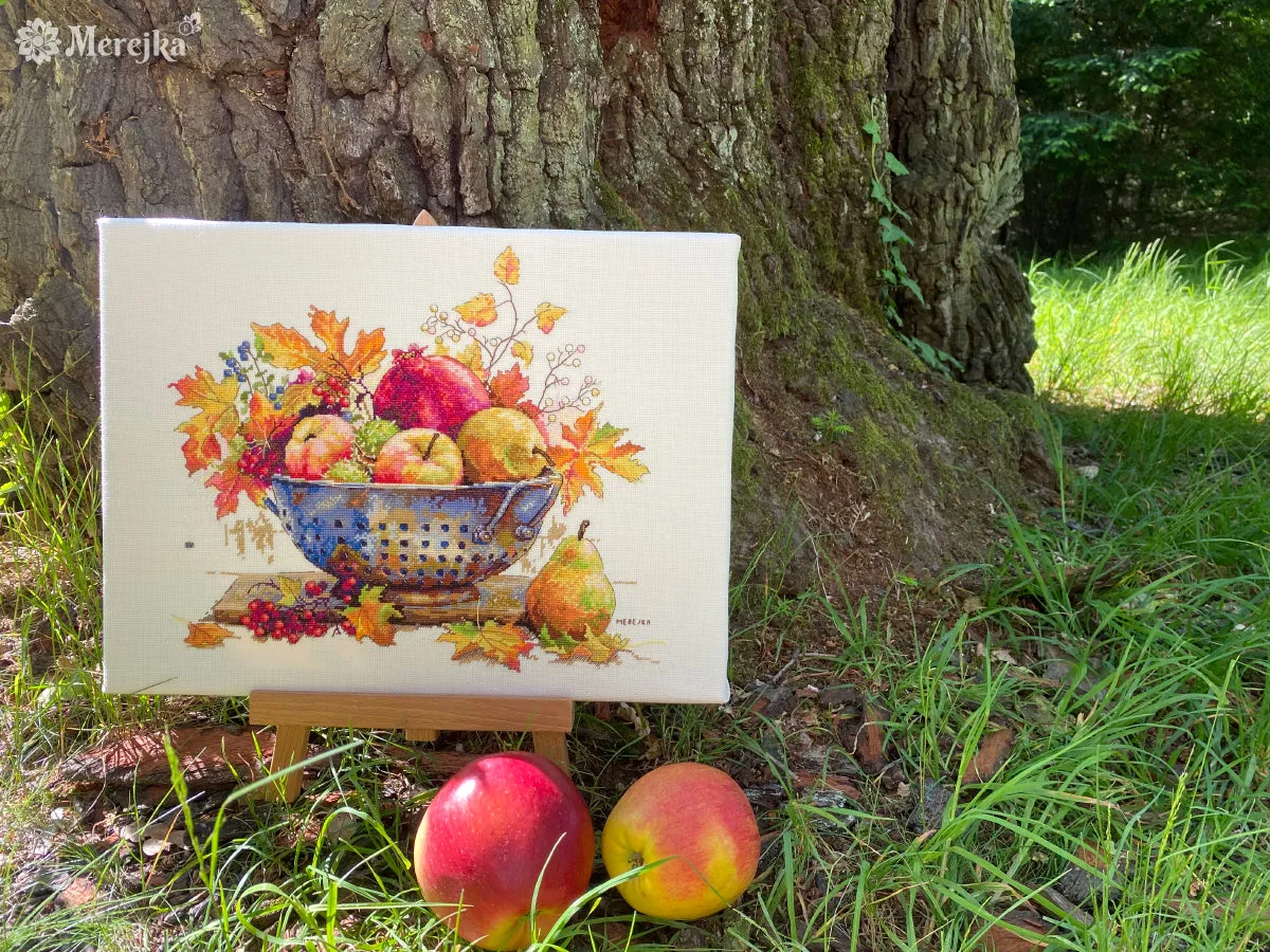 Merejka September Dew borduurpakket 28x33 ecru