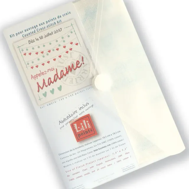LiliPoints Call me Madame borduurpakket kit 20 count