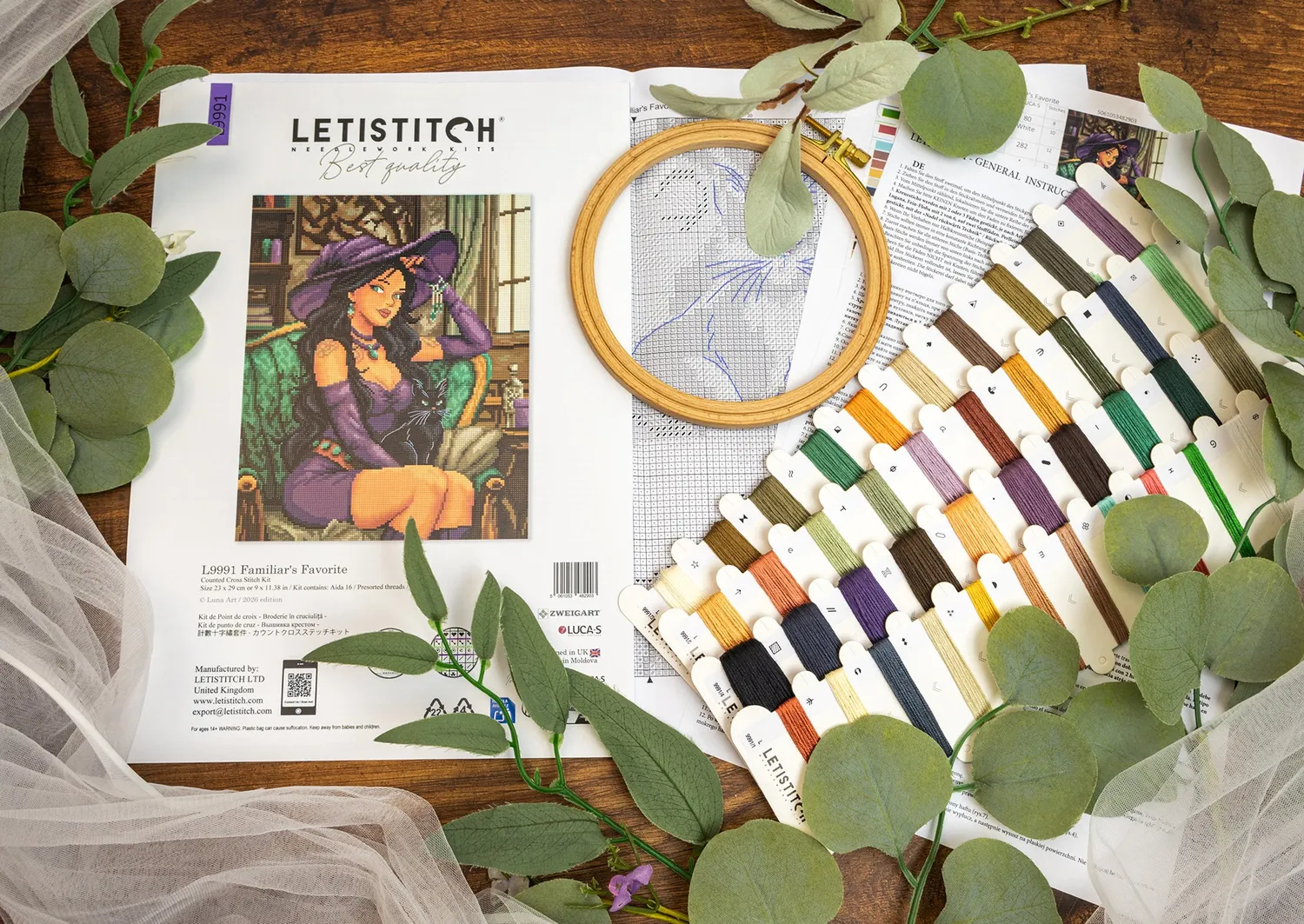 Leti Stitch L9991 Familiar's Favorite borduurpakket 23x29 cm