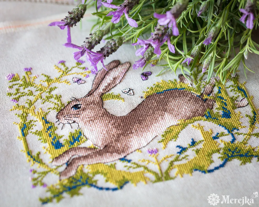 Merejka The Hare borduurpakket 20x16 haas