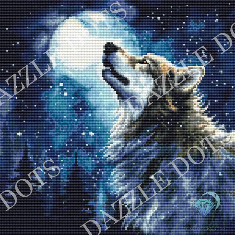 Leti Stitch Dazzle Dots LDS-7059 Midnight snowfall diamond painting