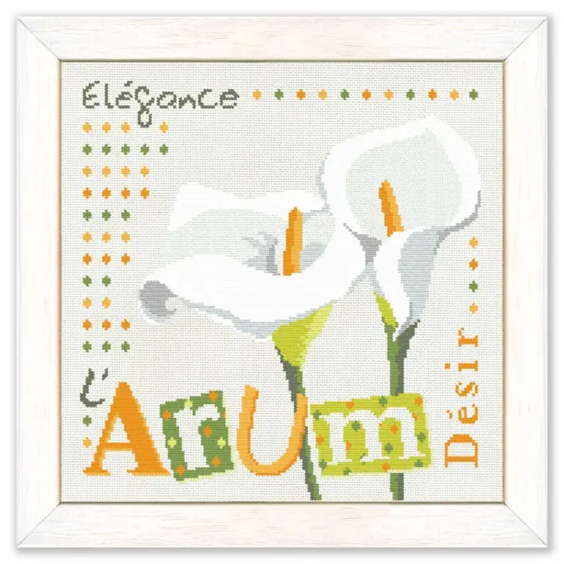 LiliPoints L'Arum borduurpatroon aronskelk