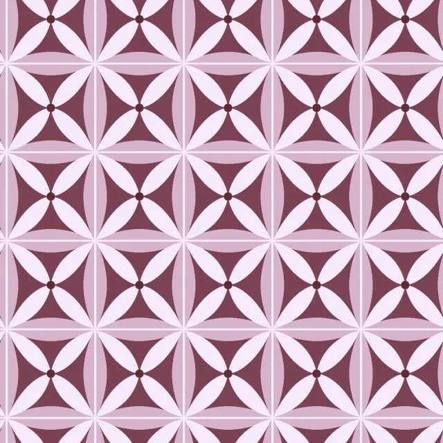 SEG Collection Privée Fleur Mauve stof coupon 3x1,6m