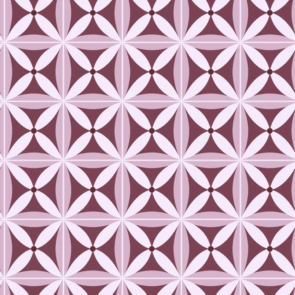 SEG Collection Privee Mauve Flower stof 3x1,6m paars