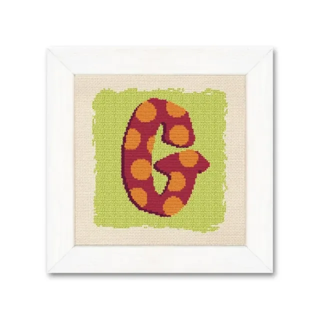 LiliPoints G borduurpatroon letter monogram