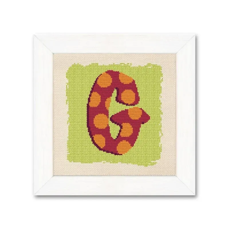 LiliPoints G borduurpatroon letter monogram