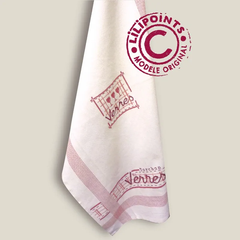 LiliPoints Chef D004BIS borduurpatroon theedoek 2 kleuren