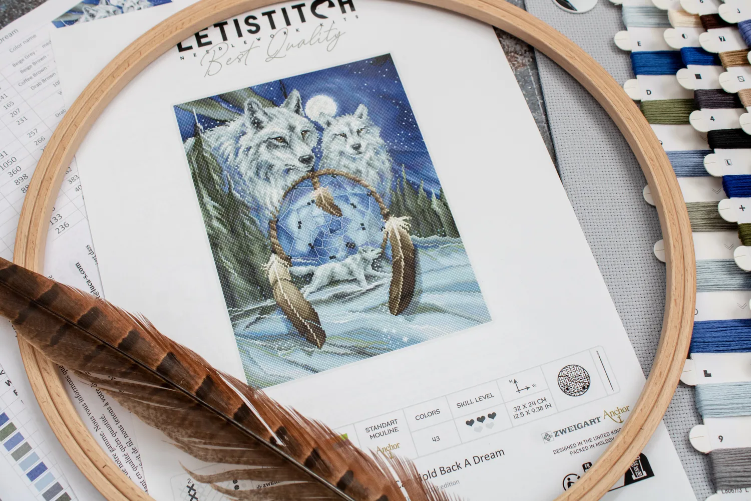 Leti Stitch L8067 Nothing Can Hold Back borduurpakket 32x24