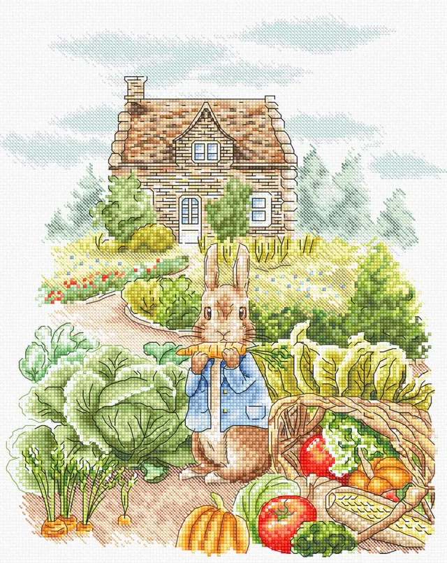 Leti Stitch L8088 Summer Harvest borduurpakket landschap 22x27