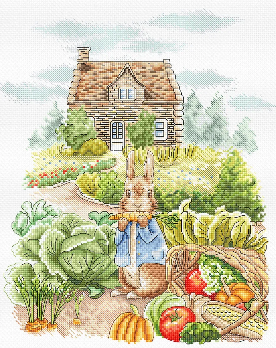 Leti Stitch L8088 Summer Harvest borduurpakket landschap 22x27