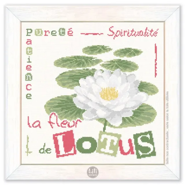 LiliPoints La fleur de Lotus patroon vierkant 154