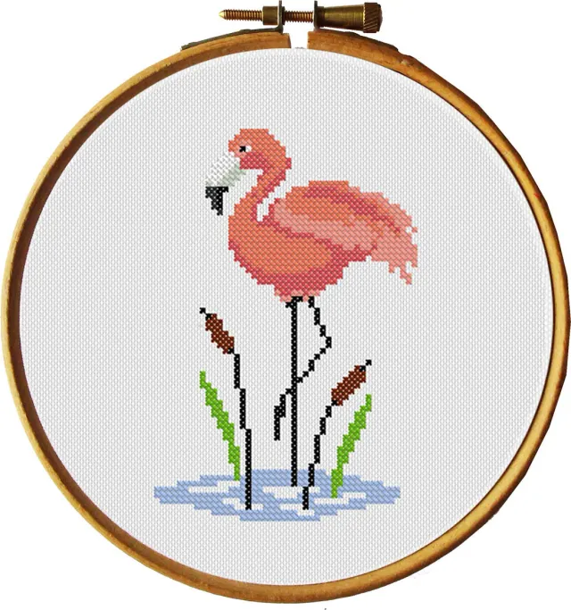 SEG Princesse Flamant Rose kruissteekpakket flamingo