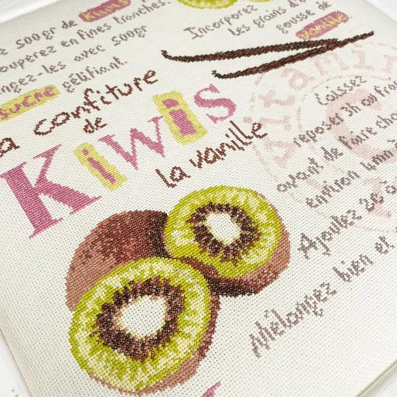 LiliPoints Kiwi borduurpatroon kruissteek 199x193