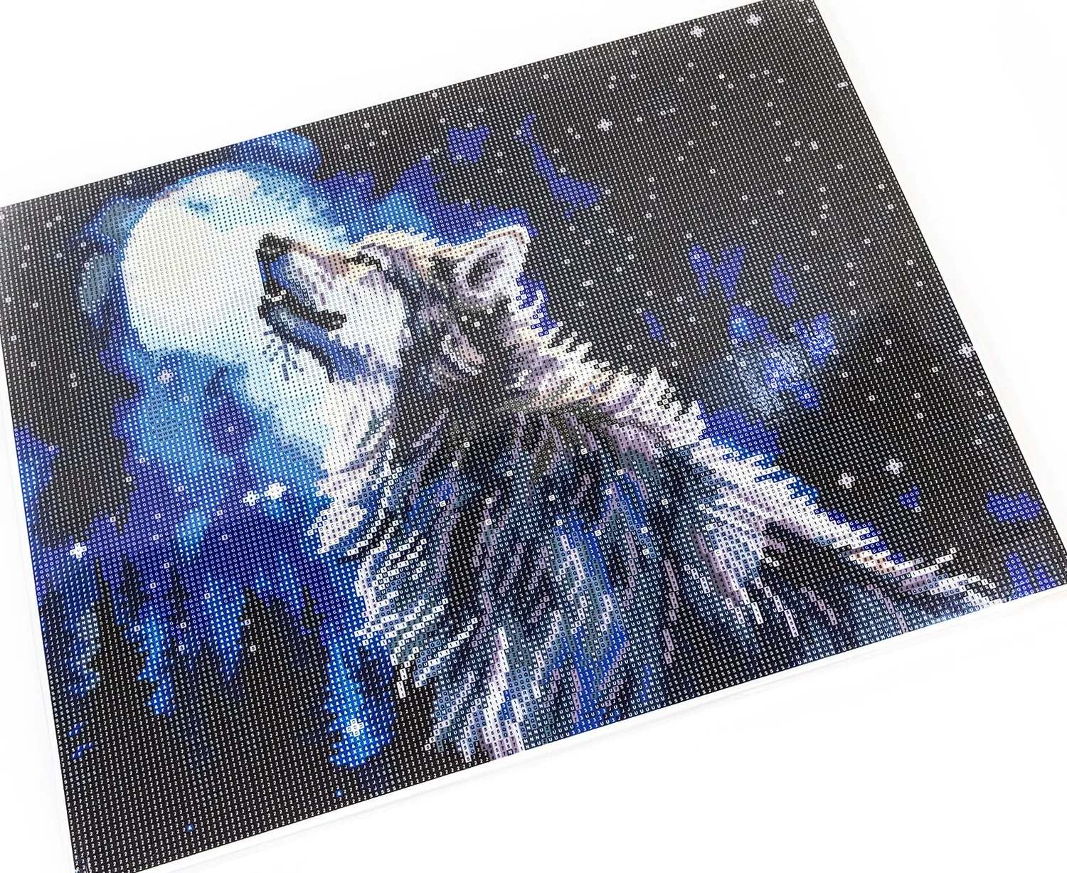 Leti Stitch Dazzle Dots 481-005 Midnight Snowfall diamond painting 40x50 ingelijst