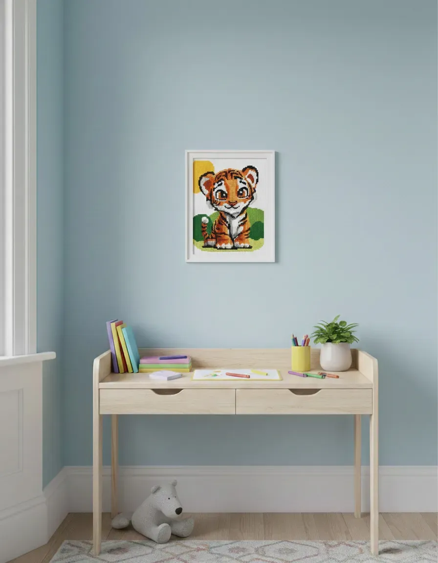 Marie Coeur Tigre Tijger kruissteekpakket patroon