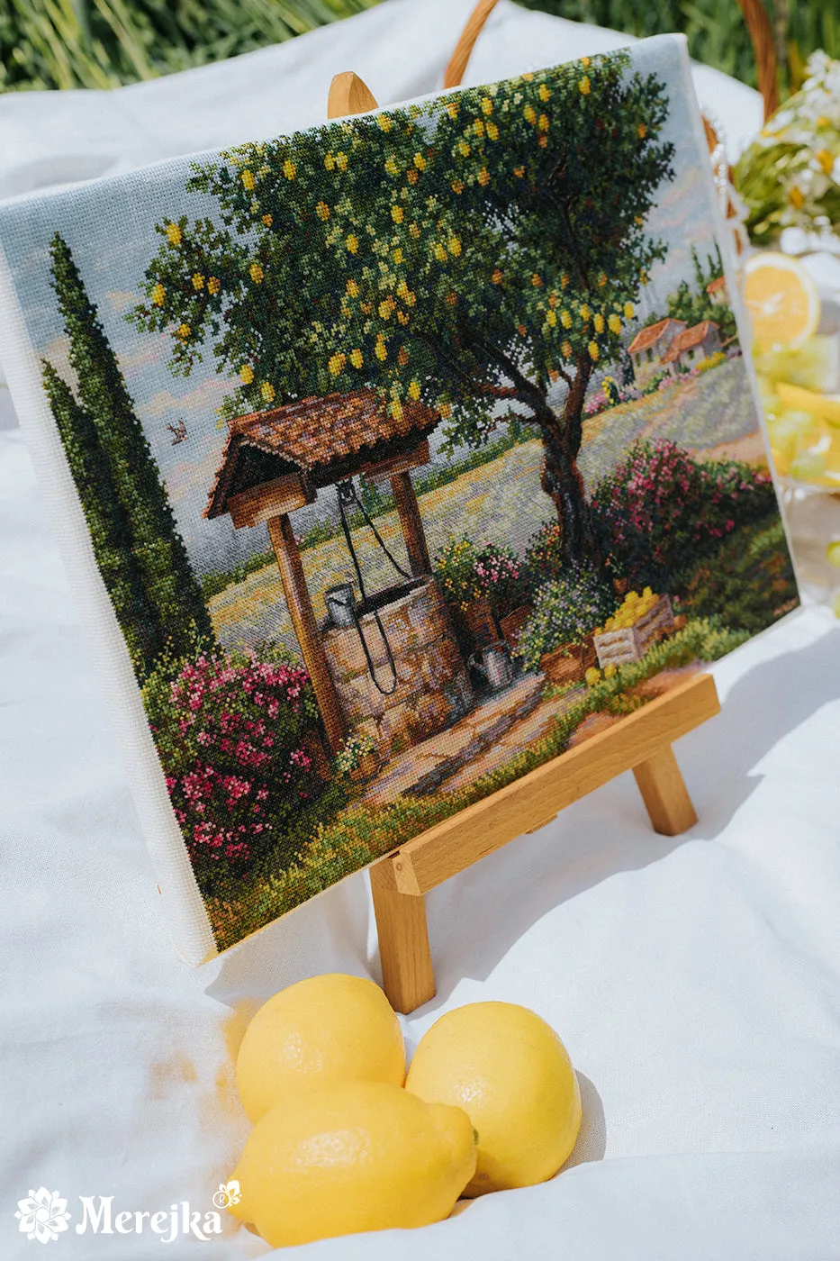 Merejka Under the Lemon Tree borduurpakket 39x30