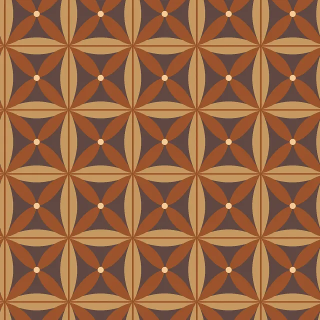 SEG Collection Privée lap 3x1,6m geometrische bloem cappuccino