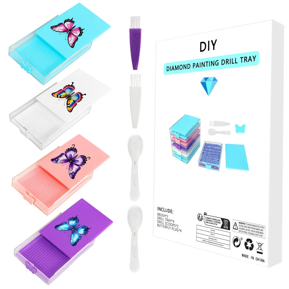 Leti Stitch Diamond Painting Tray Set schudbakjes klein
