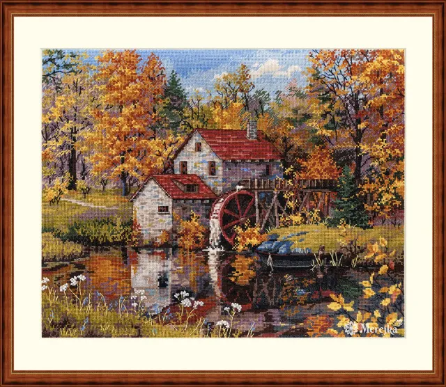 Merejka Watermill borduurpakket 31x40 cappuccino