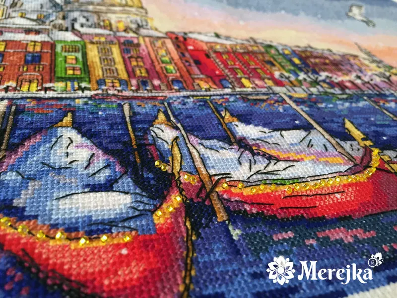 Merejka Holiday Venice borduurpakket 27x40 winter