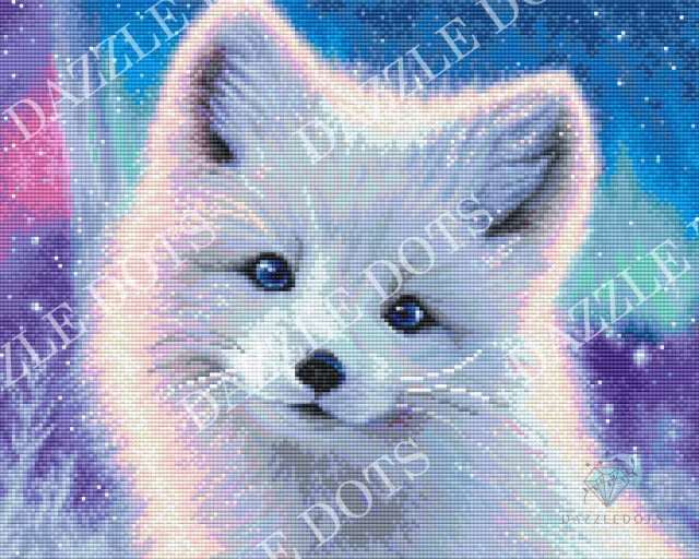 Dazzle Dots LDS-7037 Arctic Foxy diamond painting 44,6x35,6 cm