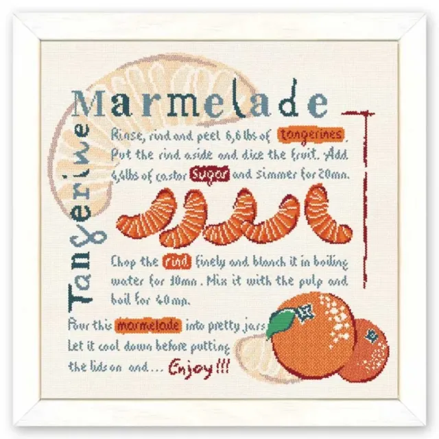 LiliPoints Tangerine Marmelade kruissteekpatroon