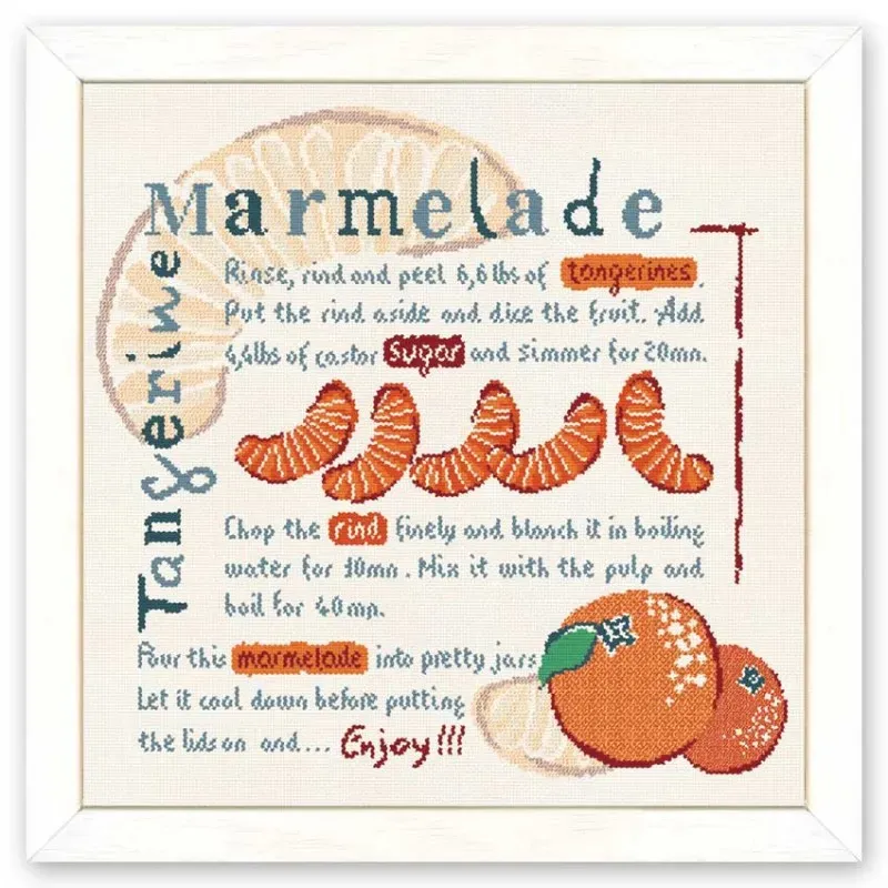 LiliPoints Tangerine Marmelade kruissteekpatroon